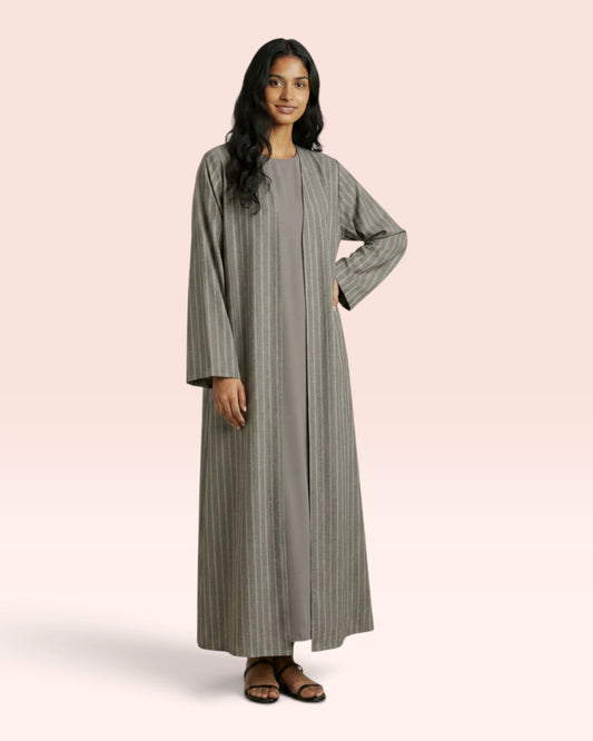 Vertical Grain Abaya