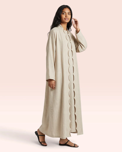 Wave Linen Abaya