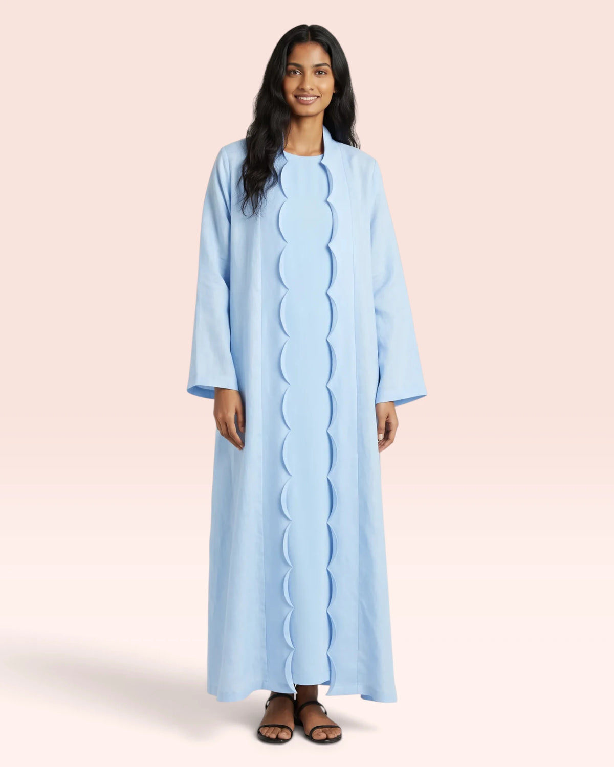 Wave Linen Abaya