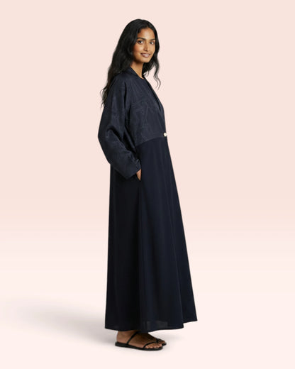 Two Tone Marble Abaya