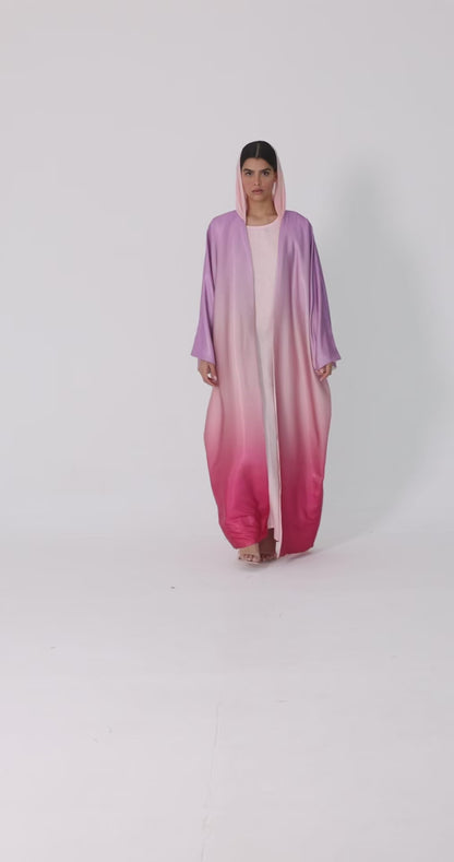 Sunset Ombre Bisht Abaya