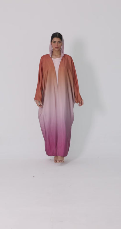 Sunset Ombre Bisht Abaya